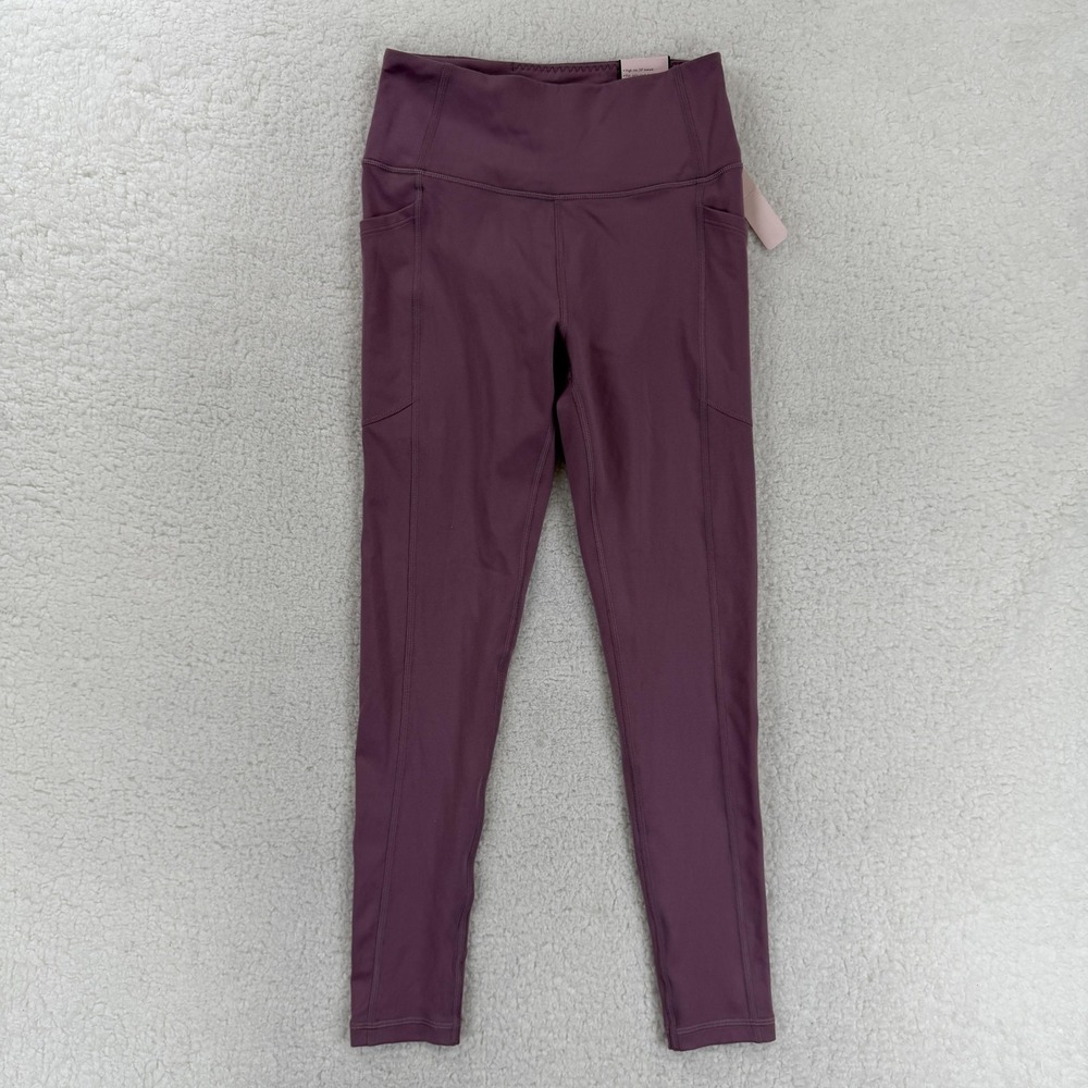 Victoria's Secret Pants Womens 4 Purple High Rise 7/8 Leggings Pockets Yoga NWT